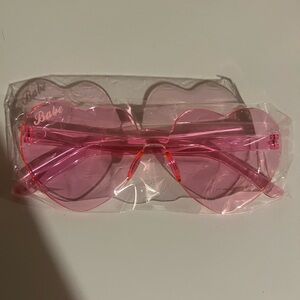 Pink Heart-Shaped Sunglasses